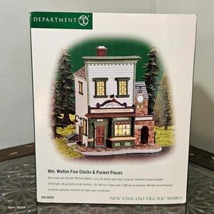 Department 56 Wm. Walton Fine Clocks Building